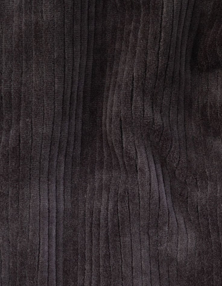 Graue Jungensweatjacke mit Kapuze aus Rippstrick-6 Graue Jungensweatjacke mit Kapuze aus Rippstrick-6