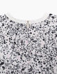 Camiseta blanco roto bi-tejido detrás estampado niña-2