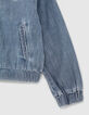 Bomber jean light blue estampado espalda ni&ntilde;a-5