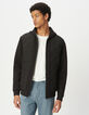 Men's black mixed-fabric light padded jacket-1
