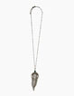 Collier sautoir antik gold anneau et franges perlées femme-1