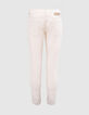Jean SLIM ivoire Homme-3