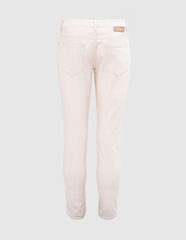 Jean SLIM ivoire Homme-3