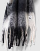 Schwarzer Maxi-Mädchenschal mit weißen Karos-5