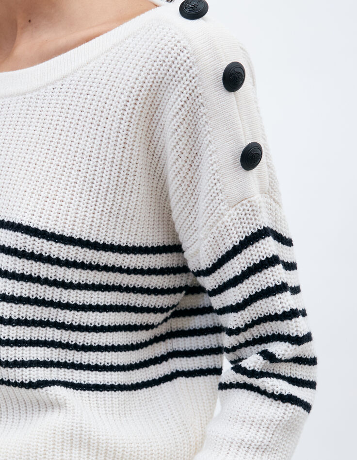 Jersey crudo punto rayas marinera mujer-4 Jersey crudo punto rayas marinera mujer-4