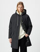 Parka negra forrada capucha mujer-2