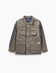 Boys’ bronze safari jacket with embroidery on back-4