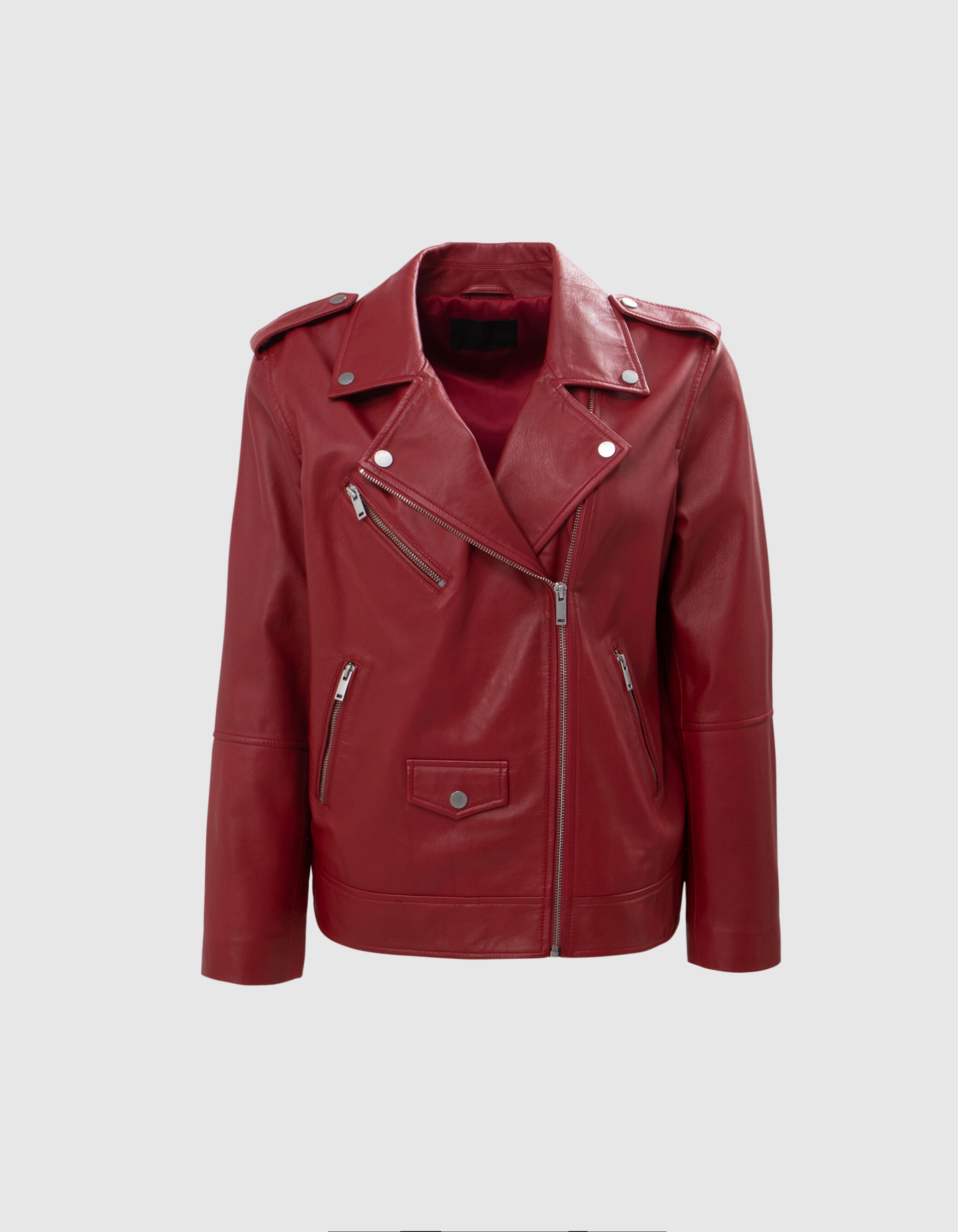 Veste rouge ikks femme top