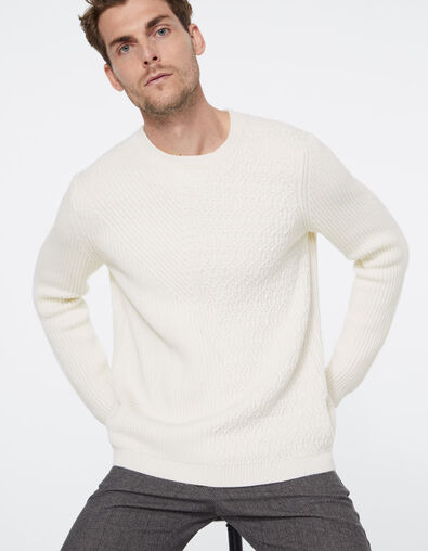 Men’s mastic cable knit sweater - IKKS