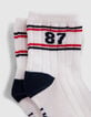 Chaussettes blanches &agrave; motif rayures b&eacute;b&eacute; gar&ccedil;on-5