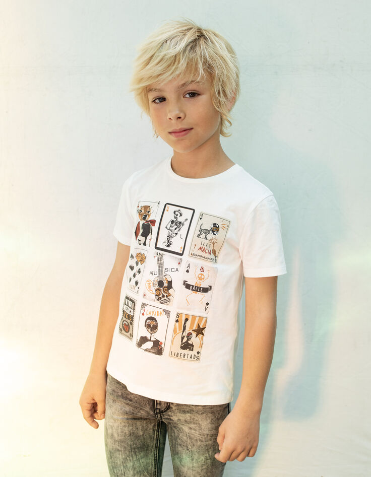 T-shirt kaartspel jongens -1