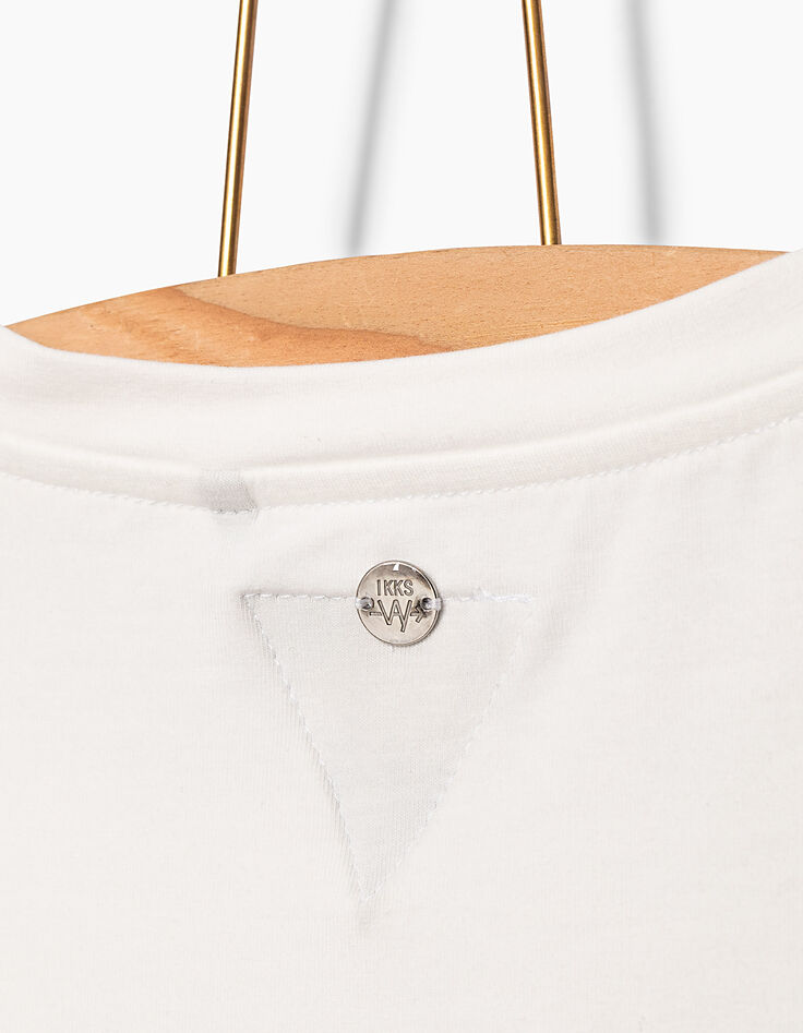 Tee-shirt blanc cassé WATAHHHH ! fille-7
