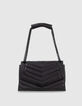 Women’s black quilted leather THE 1 Timeless bag Size L-2