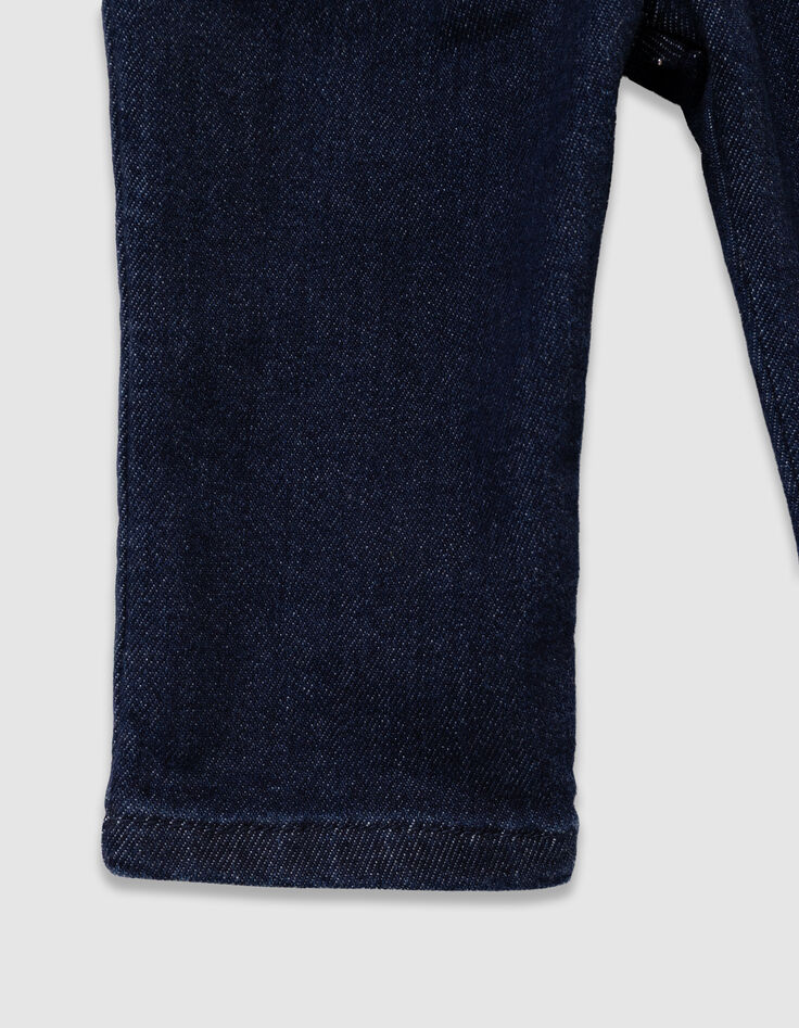 Marine jeans ceintuur pied-de-poule babymeisjes-4 Marine jeans ceintuur pied-de-poule babymeisjes-4