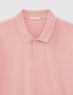 Polo rose coton modal Homme-2
