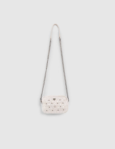 Girls’ silver star and stud quilted bag - IKKS