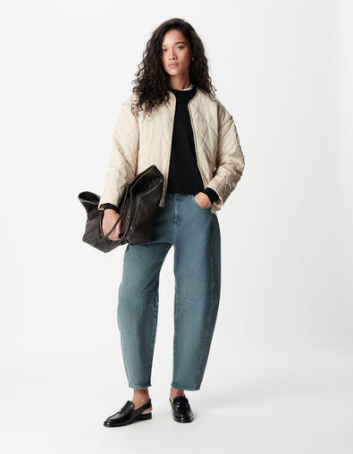 Mujer Chaqueta acolchada oversize beige - IKKS