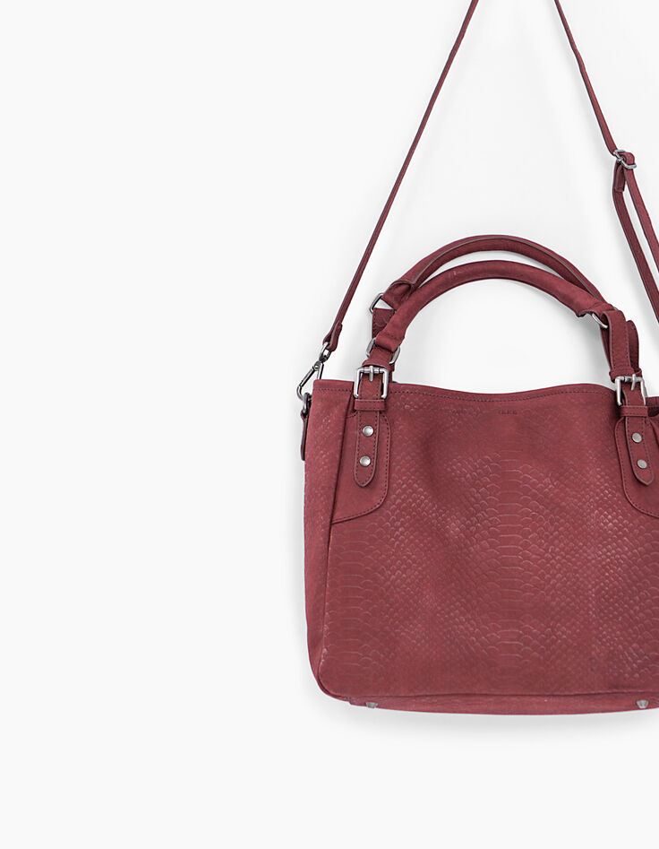 Women's The Artist reptile-look calfskin tote bag-6