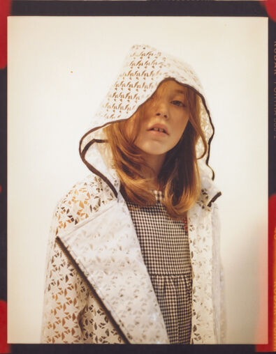 Girls' white waxed jacket - IKKS