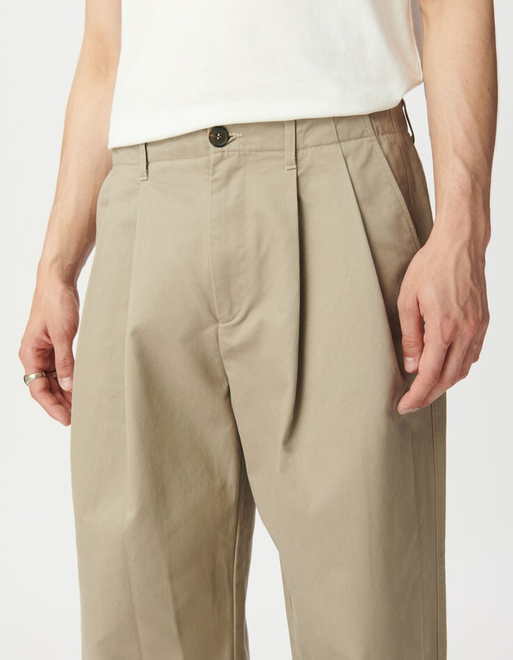 Lockere beige Hose für Herren-4 Lockere beige Hose für Herren-4
