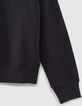 Sudadera azul marino hombreras lentejuelas cuentas mujer-3