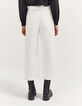 Jean ancho blanco high waist cinturón mujer-3