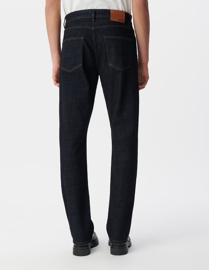 Men’s raw waterless Serge straight jeans-3