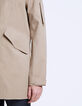 Trench beige en twill Waterproof Homme-5