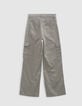 Pantalon BATTLE vert fille-5