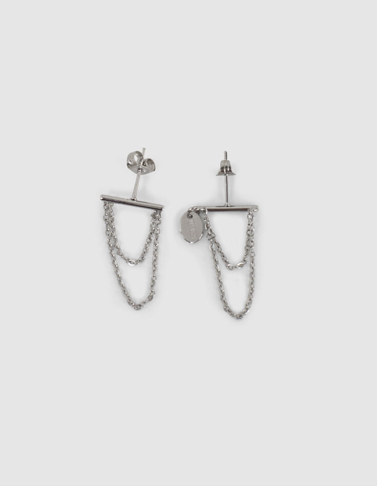 Women’s IKKS talisman fine chain earrings-2