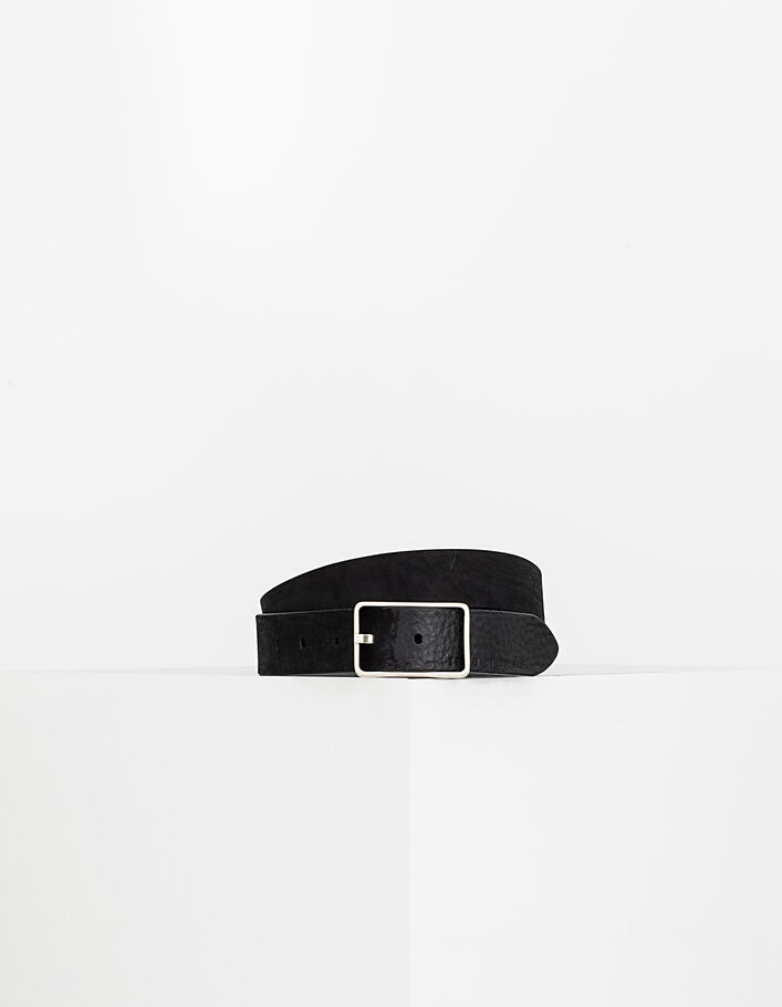 Nexus Black Leather Belt