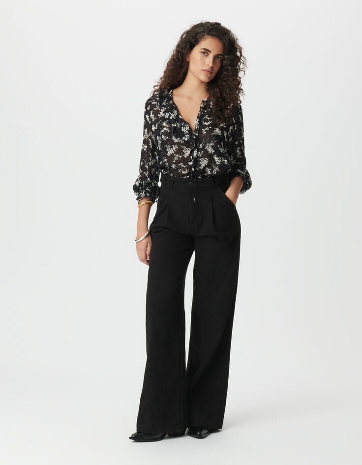 Jean large noir Pénélope Femme-1 Jean large noir Pénélope Femme-1