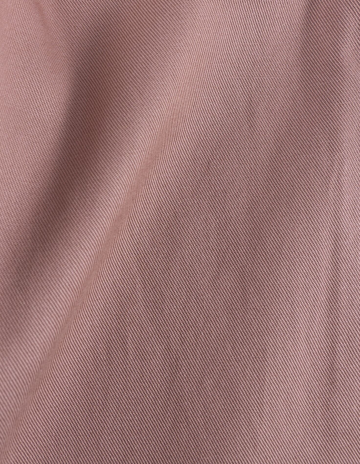 Langer rosa Mädchen-Overall mit Stickerei-9