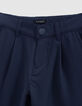 CHINO navy nylon pants for boys-3