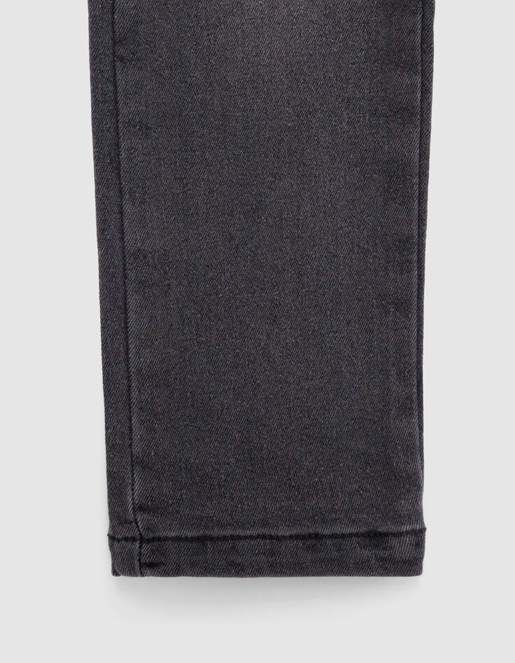 stonewashed  rechte jeans geborduurde zakken meisjes-4