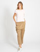 I.Code powder pink T-shirt, gold polka dots-5