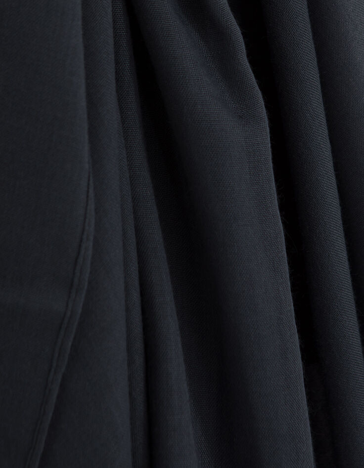Chèche uni bleu acier Homme-3 Chèche uni bleu acier Homme-3