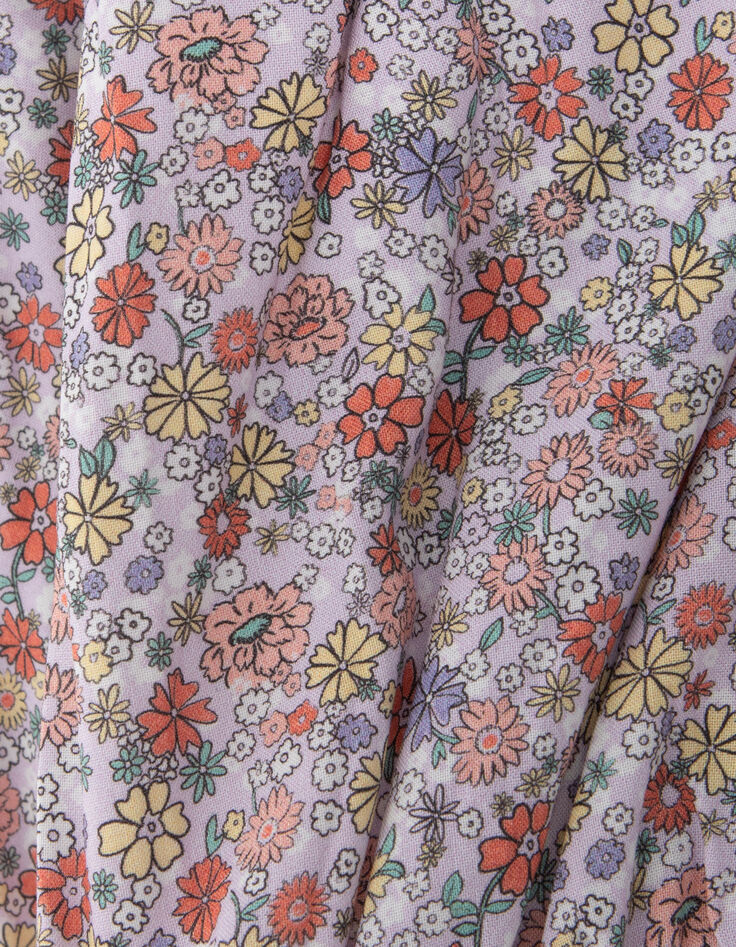Lila Mädchenbluse aus LENZING™ ECOVERO™ Flower Power-6
