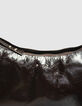 Women’s brown glazed leather Allane half-moon bag-5