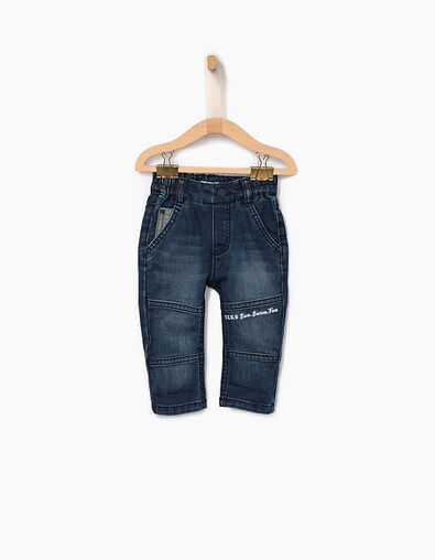 Jean blue vintage esprit motard bébé garçon  - IKKS