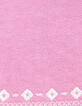 Baby girls’ mauve cardigan with ethnic embroidery-7