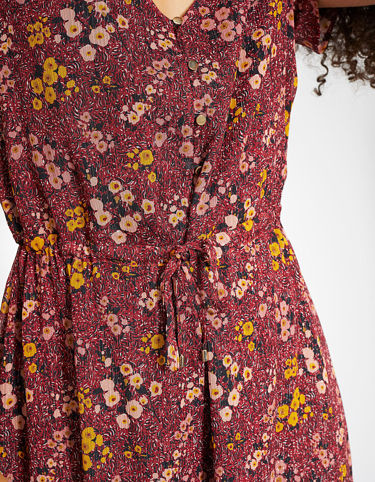 Vestido largo peonía estampado Folk I.Code-5
