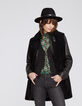 Blouse col montant lavalière voile imprimé peacock femme-6