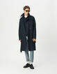 Men’s navy long trench coat with belt-7