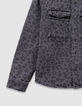Sobrecamisa vaquera gris leopardo niño-4