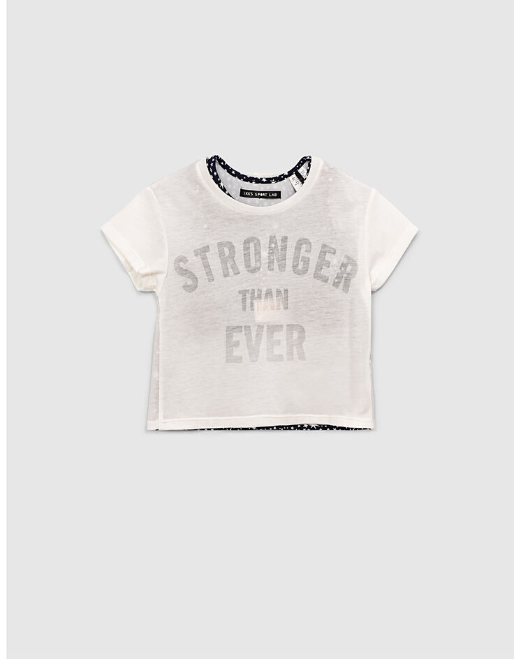 Camiseta 2 en 1 con top de estrellas SPORT LAB niña-1