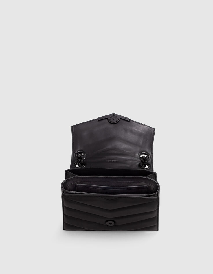 Sac THE 1 Timeless noir cuir matelassé Taille S Femme-7