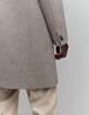 Men's grey wool coat with removable facings-7