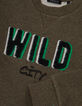 Sweat khaki typo punch needle effect boy-6