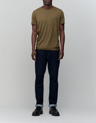 Heren-T-shirt katoen-modalmix - IKKS